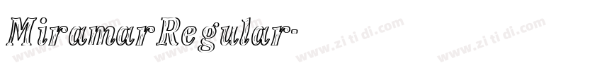 MiramarRegular字体转换