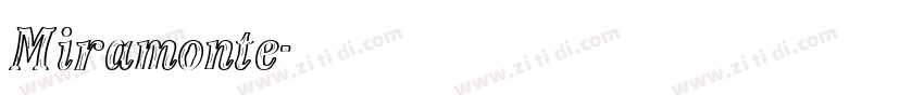 Miramonte字体转换