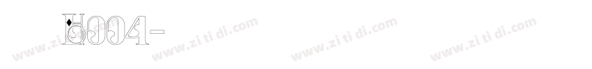 鸿雷字记H004字体转换