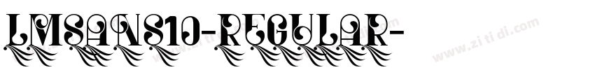 lmsans10-regular字体转换