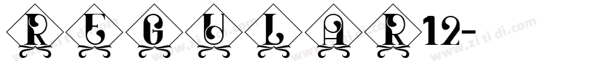 Regular12字体转换