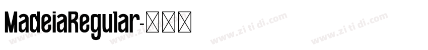 MadeiaRegular字体转换
