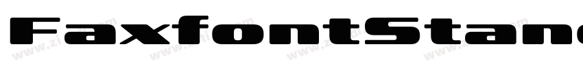 FaxfontStandard字体转换