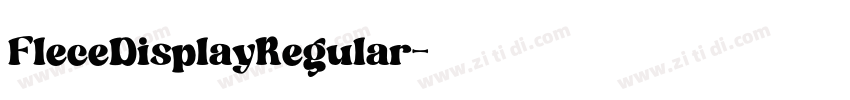 FleceDisplayRegular字体转换