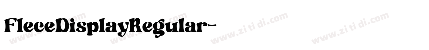 FleceDisplayRegular字体转换