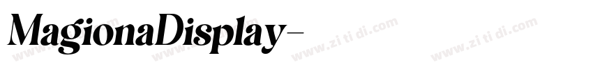 MagionaDisplay字体转换