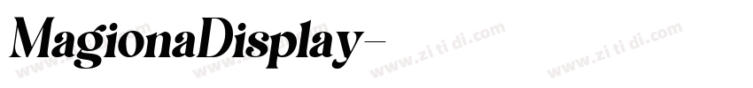 MagionaDisplay字体转换