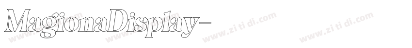 MagionaDisplay字体转换