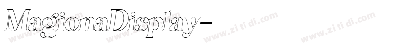 MagionaDisplay字体转换