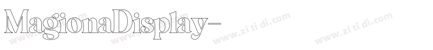 MagionaDisplay字体转换