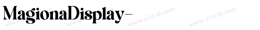 MagionaDisplay字体转换