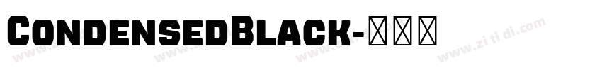 CondensedBlack字体转换