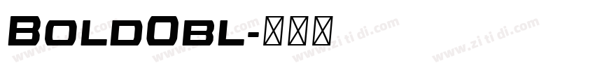 BoldObl字体转换