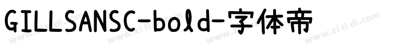 GILLSANSC-bold字体转换