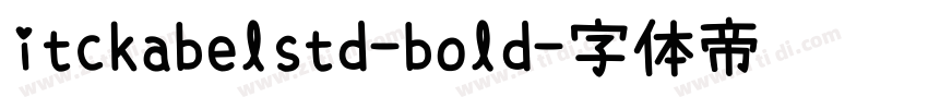 itckabelstd-bold字体转换