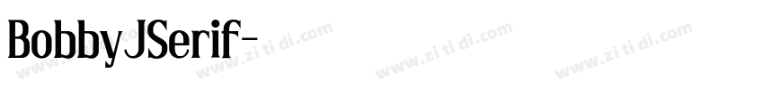 BobbyJSerif字体转换