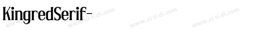 KingredSerif字体转换