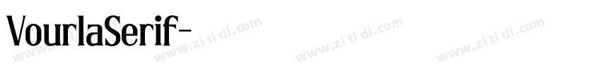 VourlaSerif字体转换