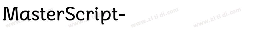 MasterScript字体转换