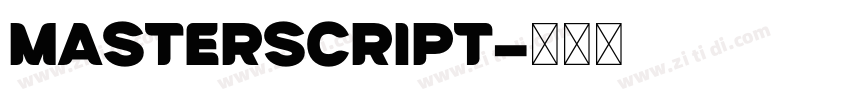 MasterScript字体转换