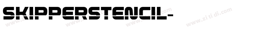 SkipperStencil字体转换