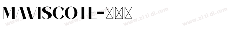 MAVISCOTE字体转换