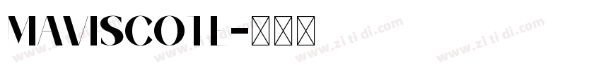 MAVISCOTE字体转换