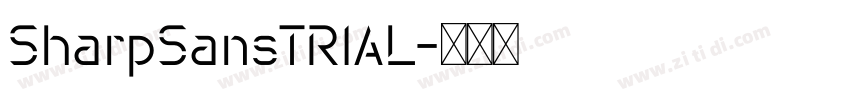 SharpSansTRIAL字体转换