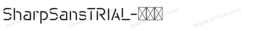 SharpSansTRIAL字体转换