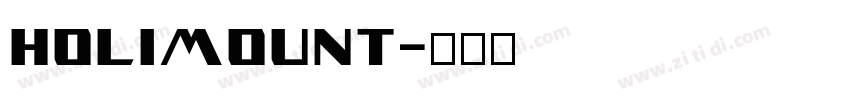 holimount字体转换