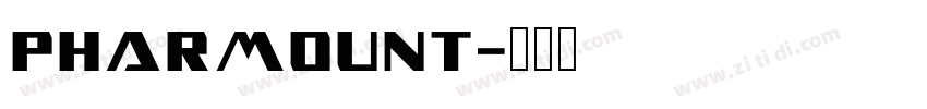 Pharmount字体转换