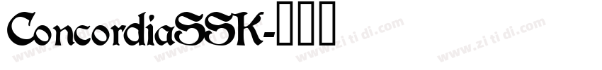 ConcordiaSSK字体转换