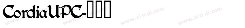 CordiaUPC字体转换