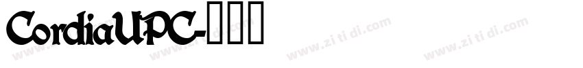 CordiaUPC字体转换