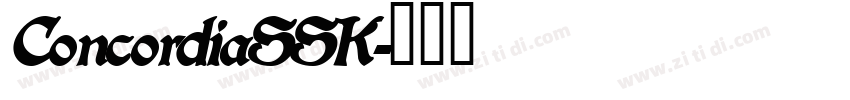 ConcordiaSSK字体转换
