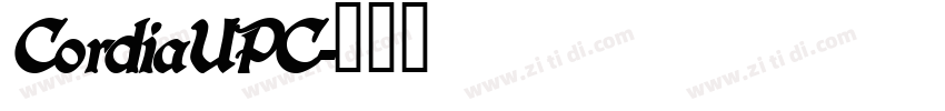 CordiaUPC字体转换