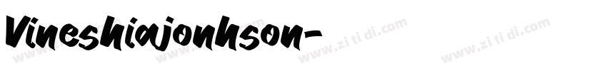 Vineshiajonhson字体转换