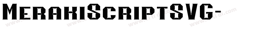 MerakiScriptSVG字体转换