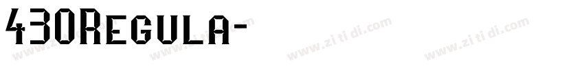 430Regula字体转换
