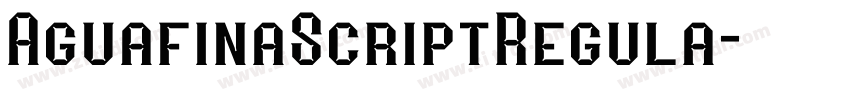 AguafinaScriptRegula字体转换