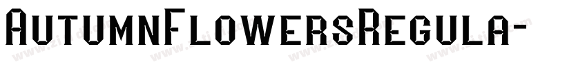 AutumnFlowersRegula字体转换