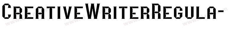 CreativeWriterRegula字体转换