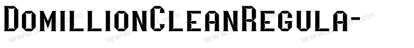 DomillionCleanRegula字体转换