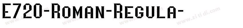 E720-Roman-Regula字体转换
