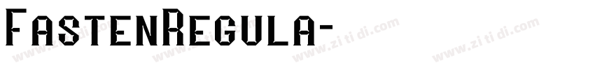 FastenRegula字体转换