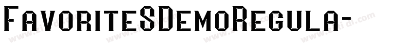 FavoriteSDemoRegula字体转换