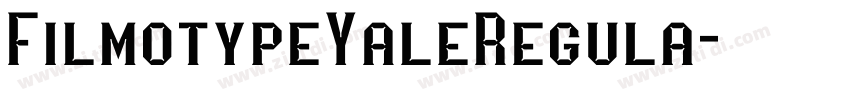 FilmotypeYaleRegula字体转换