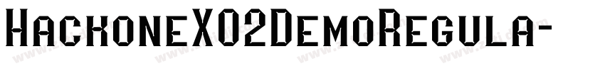 HackoneX02DemoRegula字体转换
