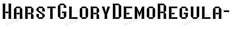HarstGloryDemoRegula字体转换