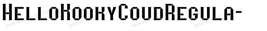 HelloKookyCoudRegula字体转换